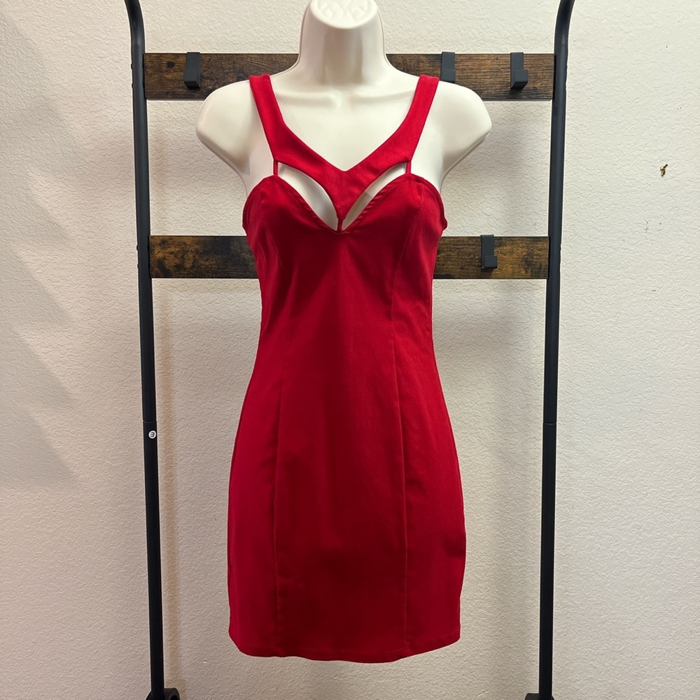 Red Bodycon Mini Dress in size small!
